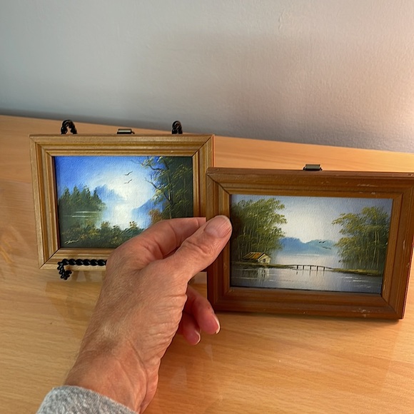 Two Original Miniature Paintings - Picture 2 of 8